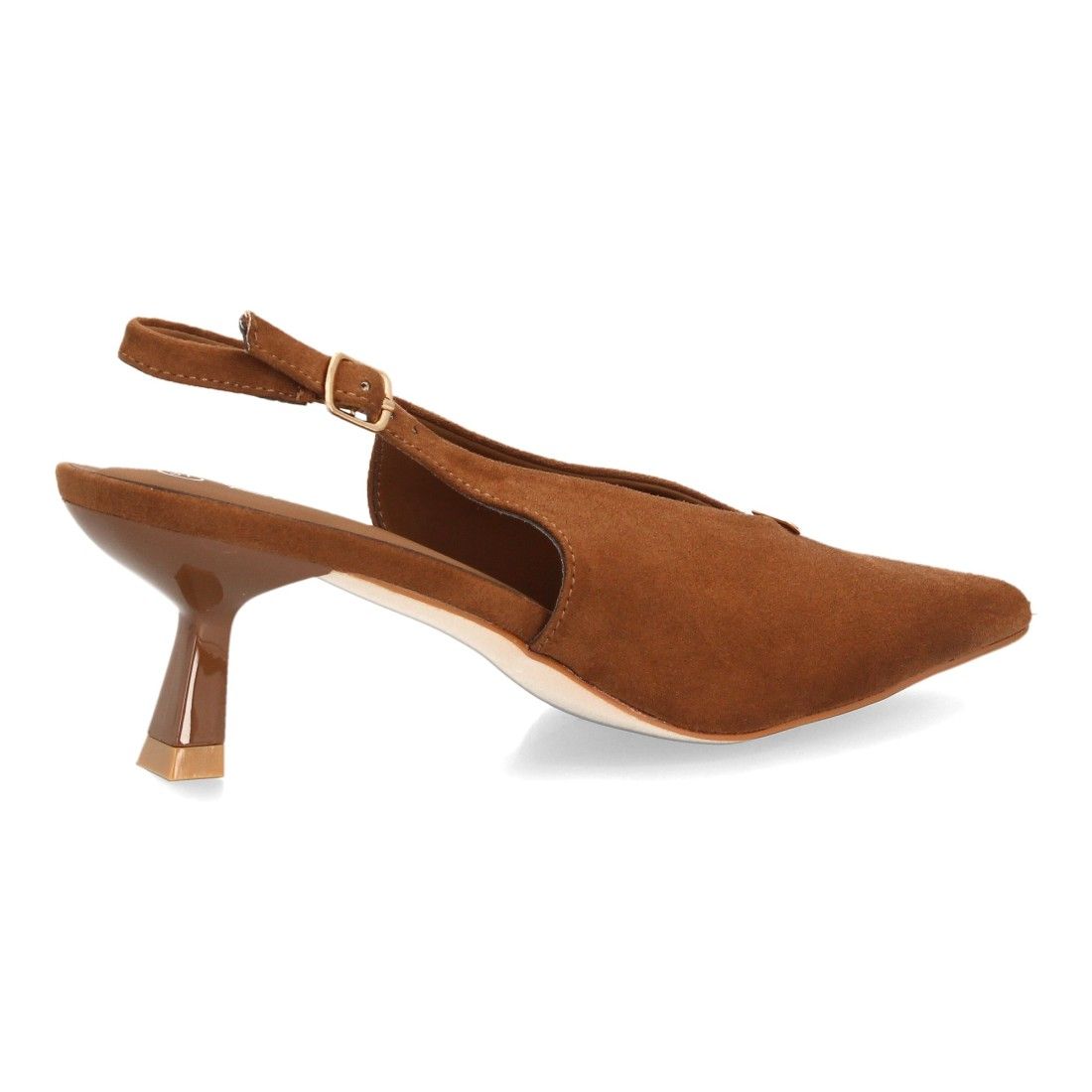 Zapatos slingback elegantes de tacón fino para mujer — HH1000 — Camel - Imagen 4