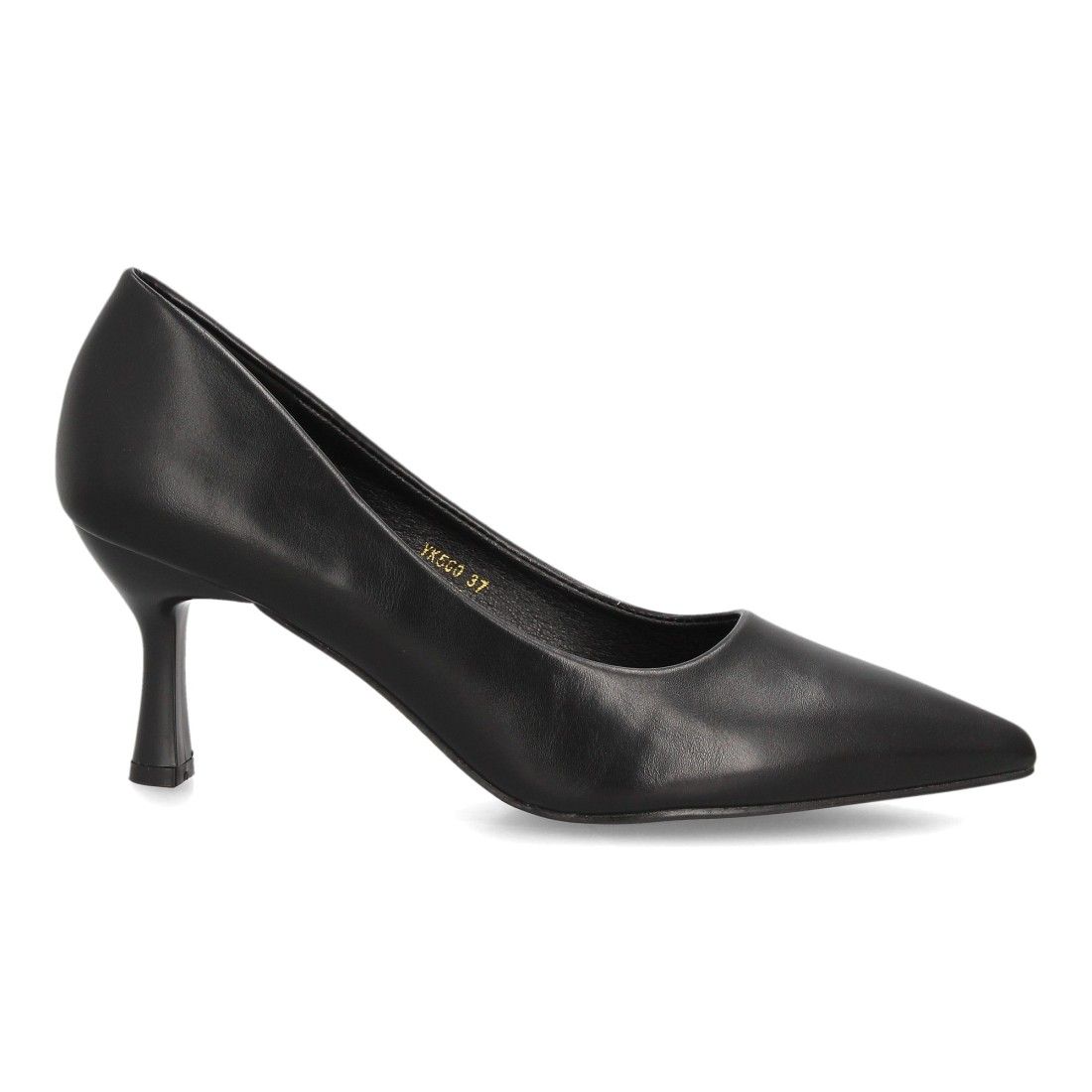 Salones elegantes de tacón medio mujer — YK560 — Negro - Imagen 2