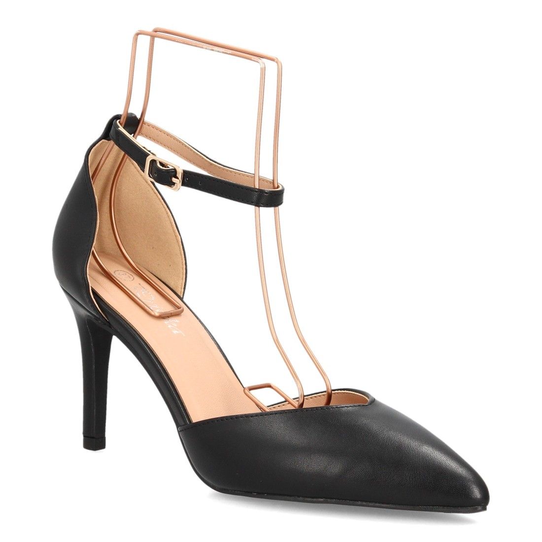Zapatos elegantes de tacón fino para mujer — HH1001 — Negro - Imagen 3