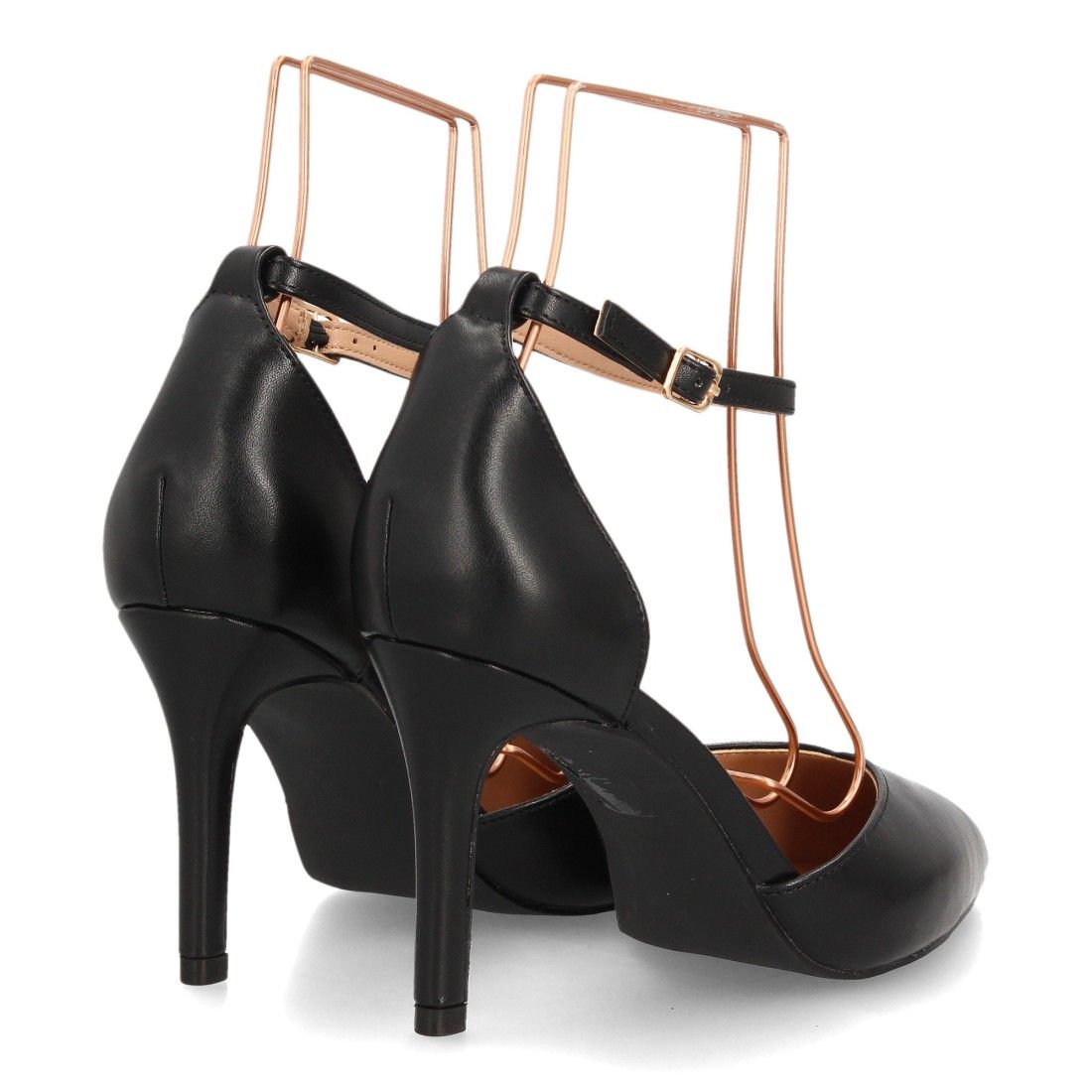 Zapatos elegantes de tacón fino para mujer — HH1001 — Negro - Imagen 5