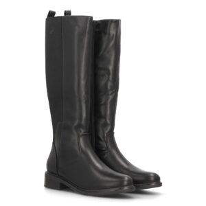 Botas altas cómodas con panel elástico — 2608 — Negro