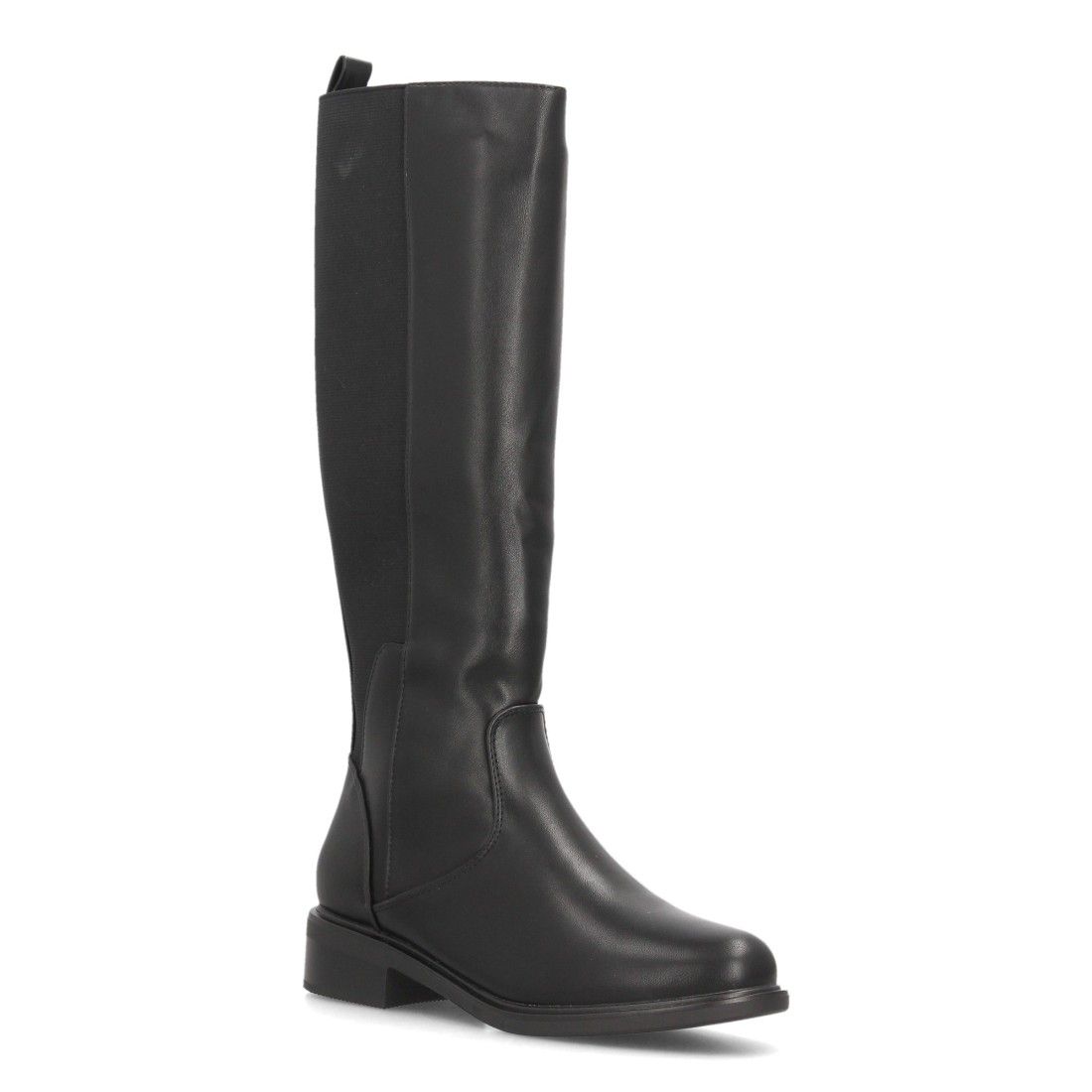 Botas altas cómodas con panel elástico — 2608 — Negro - Imagen 3