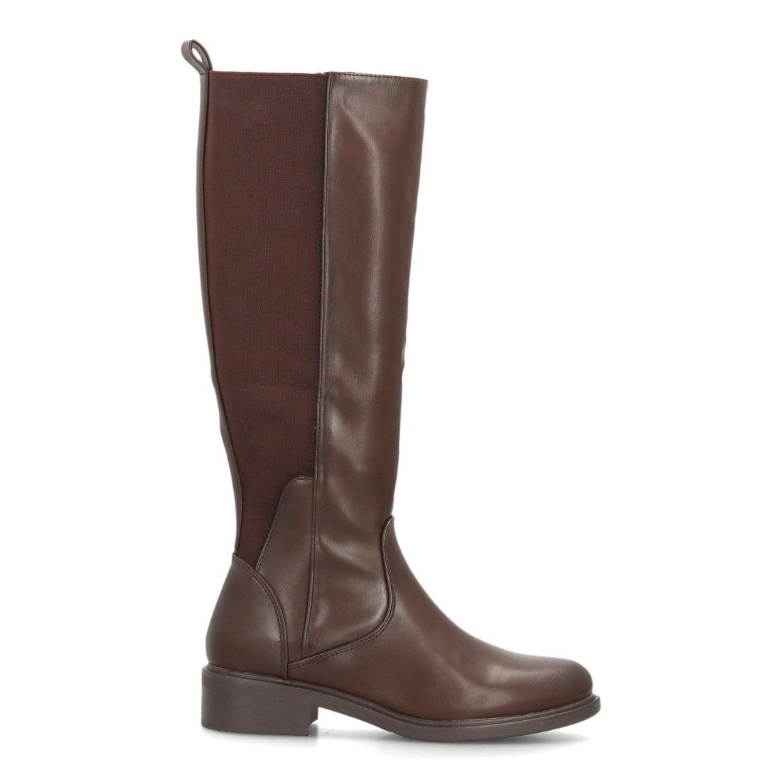 Botas altas cómodas con panel elástico — 2608 — Marrón - Imagen 2