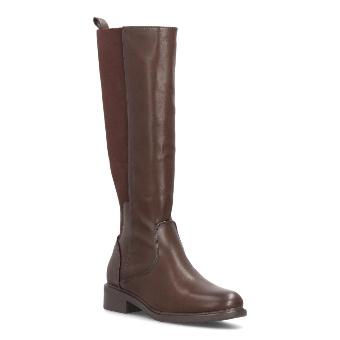 Botas altas cómodas con panel elástico — 2608 — Marrón - Imagen 3
