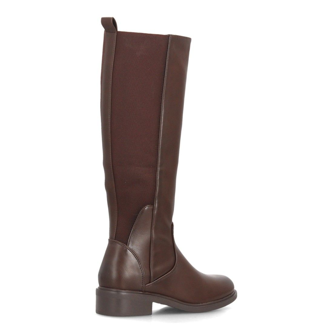 Botas altas cómodas con panel elástico — 2608 — Marrón - Imagen 4