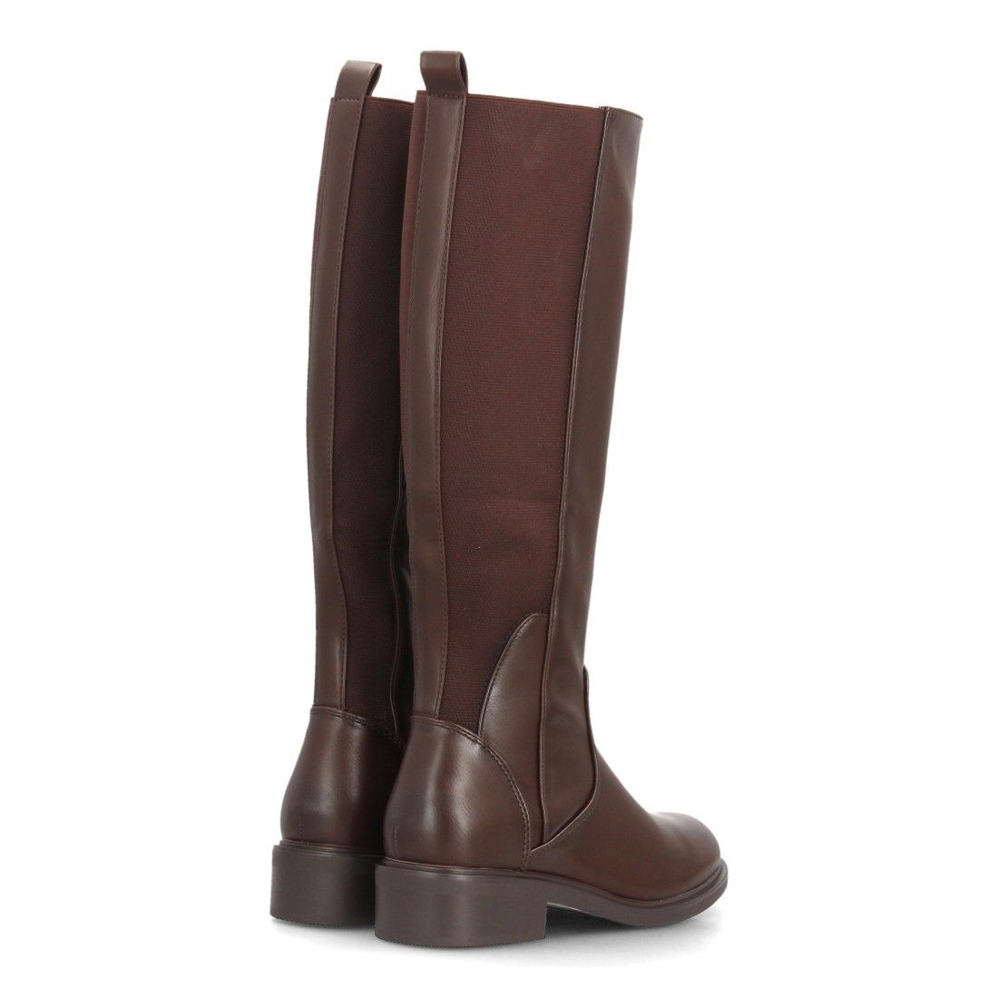 Botas altas cómodas con panel elástico — 2608 — Marrón - Imagen 5