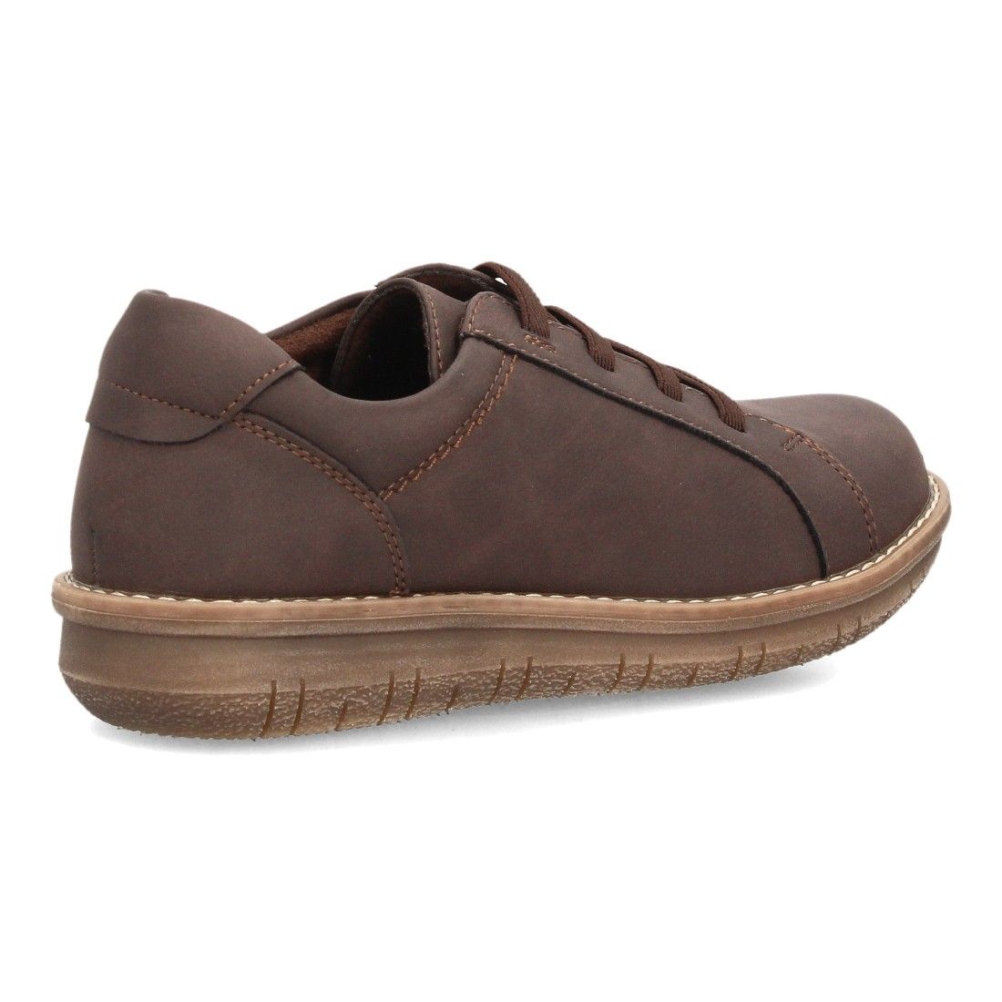 Zapato casual para mujer con cordones elásticos — VR6-3393 — Marrón - Imagen 4