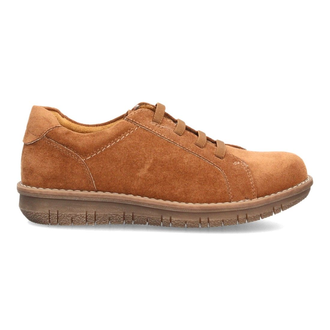 Zapato casual para mujer con cordones elásticos — VR6-3393 — Camel - Imagen 2