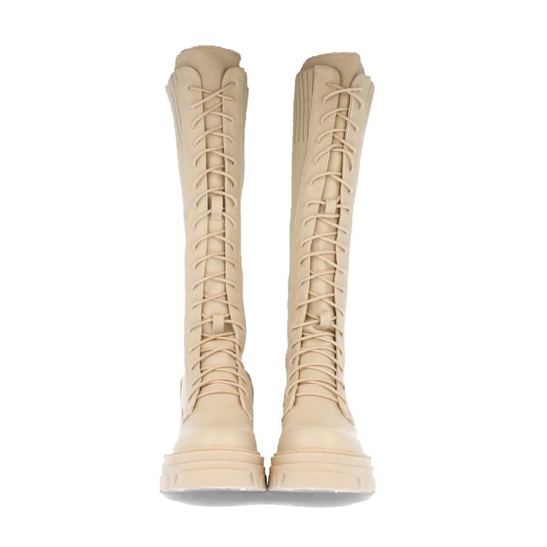 Bota de Plataforma con Elastico y Cordones - Imagen 3