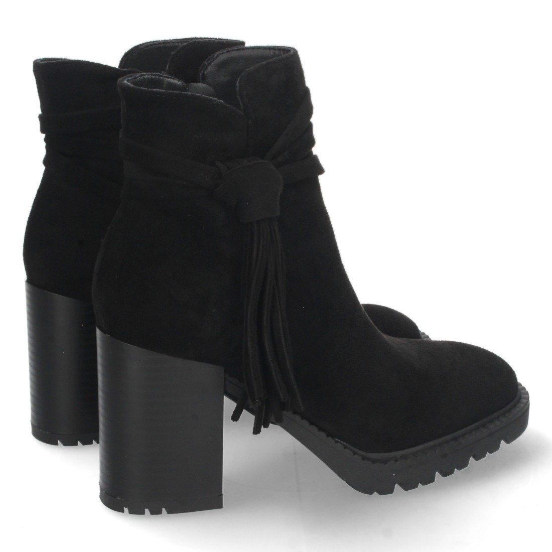 Botin de Tacon con Flecos y Cremallera - Imagen 4