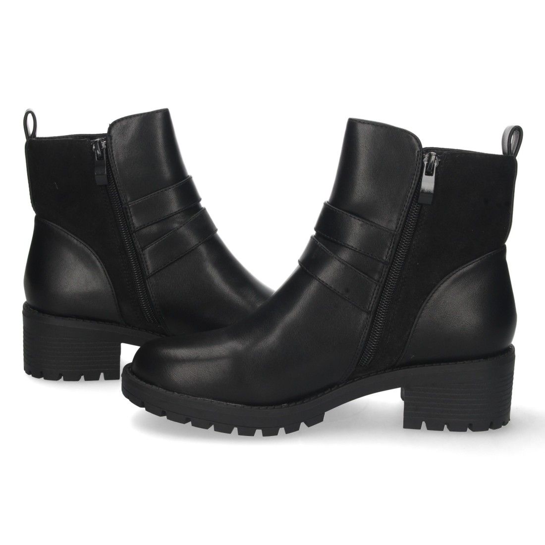 Botin de Tacon con Hebillas y Cremallera - Imagen 5