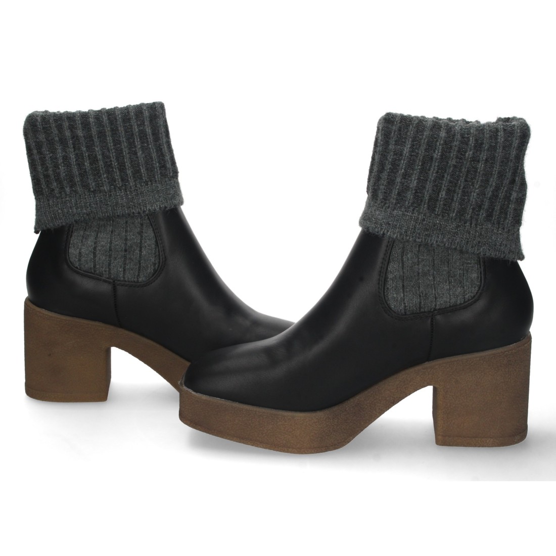 Botin de Tacon con Calcetin Elastico - Imagen 5