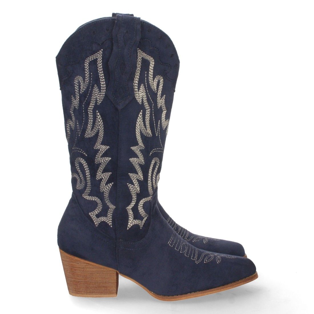 Bota Campera con Tacon y Bordado