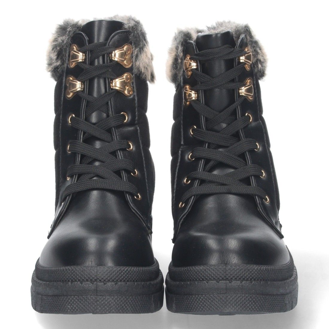 Botin de Plataforma Forrado y Cordones - Imagen 3