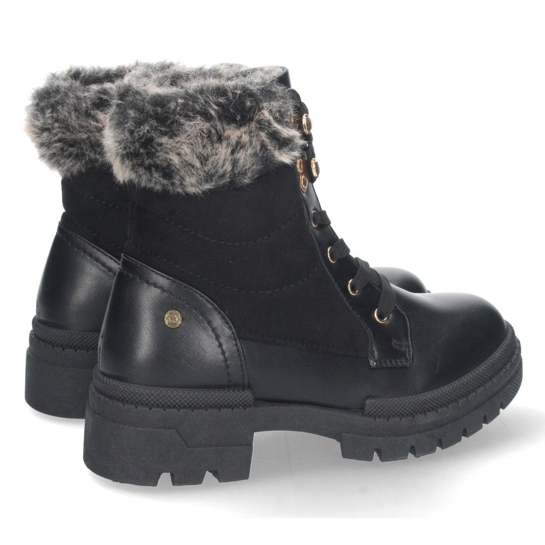 Botin de Plataforma Forrado y Cordones - Imagen 4