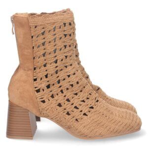 Botin de Tacon con Material Entrelazado
